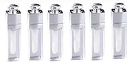 PurYupearl 6 Pcs 3ml Empty Lip Gloss Tubes Containers Clear Refillable Lip Balm Bottles Transparent Mini Lipstick Containers with Lid for DIY Makeup Lip Gloss Makeup