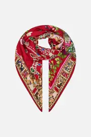 LARGE SQUARE SCARF JUST ONE BITE SNOW WHITE