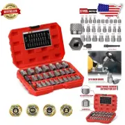 3/8 Inch Drive Multi-Spline Screw Extractor Kit - Exceptional Durability
