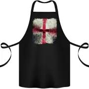 Dissolving England Flag St Georges Skull Cotton Apron 100% Organic