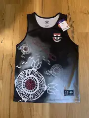 Saint Kilda Saints AFL Indigenous Training Singlet Sizes L NEW St Kilda