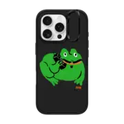 iPhone 16 Pro Impact Ring Stand Case MagSafe Compatible Business Frog by Kristina Micotti