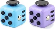 AYNKH Fidget Toy, 2 Pieces Cube Anti-Stress Sensory Toy, Anxiety Toy, Finger Toy, Gift for Kids and Adults, with 6 Different Functions