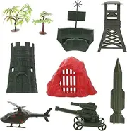 BCOATH 2 Sets Miniature Army Toys Equipment Model Boys and Girls Educational Toy Set for Pretend Play