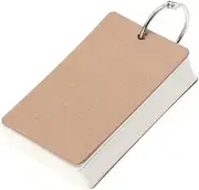 WEKAMOS Pages Paper Note Cards with Binder Rings DIY Bookmark Greeting Card for Study Office Use Creative Projects White