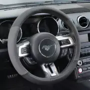Gray Black Two Tone Faux Leather Steering Wheel Cover For Car SUV Truck 15" (for: Subaru)