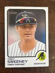 4x Lot TREY SWEENEY 2022 Topps Heritage Minor League RC #79