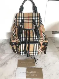 在飛比找Yahoo!奇摩拍賣優惠-HANNA精品Burberry Rucksack Vinta