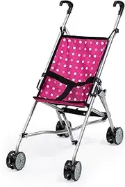 Bayer Design 30167AA Doll's Umbrella Stroller, Bordeaux