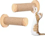 Wall Mounted Cat Trees, Wall Cat Shelves, Wall Mounted Pet Furniture Deliveries, Indoor Kitten Wall Shelf for Climbing, 2 x Sturdy and Safe Wooden Scratching Posts