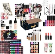 Travel Makeup Kit For Women - Reusable Makeup Storage Organizer | Includes Makeup Brushes, Lipsticks, Eye Shadows, Blushes, Powders, Eye Shadow