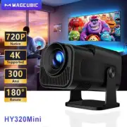 MINI PROJECTOR HY320 Native Android 11 4K Wifi6 BT5.0 Cinema Outdoor Portable