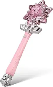 iplusmile Light Up Snowflake Wand with Mist Effect for Sound Spray Feature for Princess Cosplay
