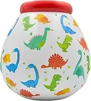 Hand Painted Multicolor Dinosaurs Save and Smash Handcrafted Ceramic Money Box Piggy Bank | Perfect Decorative Gift and Save for New Toys & Video Games