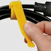 RIP-TIE Y-08-XRL-W Hook and Loop Cable Tie,1/2x8",PK100