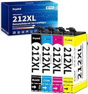 Zoyood 212XL Ink Cartridge Replacement for Epson 212 212XL T212 212-I Ink Cartridges Combo Pack Work with Expression Home XP-2100 XP-3100 XP-3105 XP-4100 Workforce WF-2810 WF-2830 WF-2850 (4 Pack)