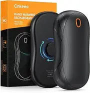 Cnkeeo Hand Warmers, Rechargeable Hand Warmer 10Hrs Long Lasting, 3 Heat Levels Electric Hand Warmer, Reusable Portable Pocket Heater for Arthritis Outdoor Activities, Winter Gift Women Men Children