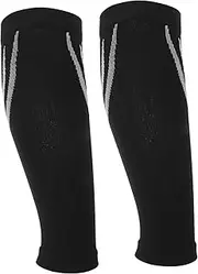 BCOATH 1 Pair Calf Compression Leg Sleeves Varicose Veins Treatment for Legs Bunion Corrector Soccer Shin Guards Calf Stretcher Fur Para Football Accessories Horse Treats Polyester Black