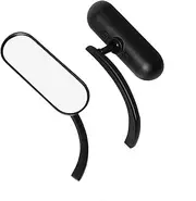 Handlebar Mirror Motorcycle Rearview Mirrors M8 M10 Black Aluminum For Harley Touring Electra Glide Dyna Fatboy Softail Breakout(Black)