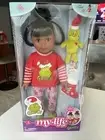 My Life As Poseable Grinch Sleepover 18 Inch Doll Dark Brunette Hair, Brown Eyes