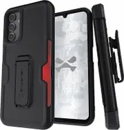 Ghostek Samsung Galaxy A14 Iron Armor Rugged Case Holster With Kickstand Black