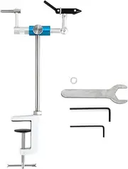 Xuegier Aluminum Alloy Fly Tying Vise 360 Degree Rotation Ultra Light Fly Tying Tools Jig Tying Vise C-Clamp Mount