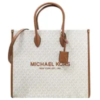 在飛比找PChome24h購物優惠-MICHAEL KORS MIRELLA 經典印花拼皮兩用大