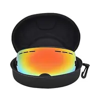 [Generic] Ski Goggles Box - Shockproof Shell, Hard Ski Goggle Case | Winter Snow Swim Goggles Storage Box, Safety Zippered Goggles Case Hard Ski Goggle Case Sports Glasses Storage Holder for Snow Sport