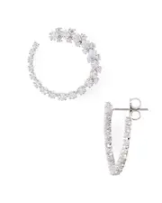 Nadri Tulle Gradient Hoop Earrings