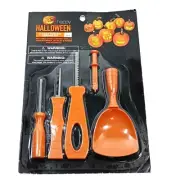 Carving Pumpkin Set Halloween Kit Stencils Tool Stainless Steel Plastic Stencil