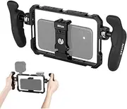 Smartphone Cage Nitze Universal Phone Cage Kit with PA32D Side Handles, for Videomaker, Videographer, Vlogger, and YouTube Horizontal and Vertical Shooting Smartphone Video Rig