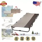 Lightweight Portable Aluminum Camping Cot with 20s Quick Setup - Supports 225lbs