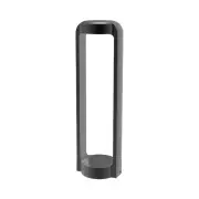 SEKER Garden Bollard Light 13W Rectangular Dark Grey 3000K IP65 H500mm 530LM