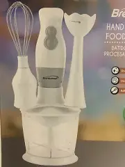 Brentwood Powerful Speed Hand Blender & Food Processor w/ Balloon Whisk NIB