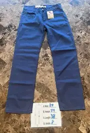 New Levis 514 Blue Straight Leg Slim Fit Pants Boys Size 16 Reg 28 x 28 NWT