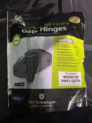 Heavy Duty Self Closing Spring Gate Hinges 2PK D&D Tec Truclose