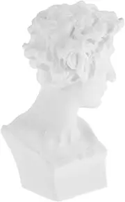 [WHAMVOX] Resin Mini Greek Statue 1:12 Scale Artistic Bust for Dollhouse Decorative Miniature for Living Room