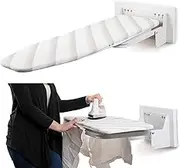Ironing Board Wall-Mounted Ironing Board, Concealed Ironing Board, 180-Degree Rotation, Folding and Retracting Function, Saving Space,with Fittings Foldable Ironing Station