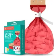 Nappy Bin Refill Bags 10 Pack 7-Layer Odor-Free Disposable Liners for Diaper Twi