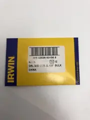 Irwin 63106 Cobalt HS Steel Fractional Straight Shank Jobber Length 12 Pack