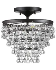 JONATHAN Y 2-Light Toronto Bronze Flush Mount