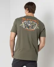 [The Mad Hueys] The Mad Hueys Men's Drop Bear T-Shirt in Olive Green Size XL XL Olive Green