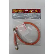 Low Pressure Gas Hose 900mm Length with 3/8" BSP (Male) - 1/4" BSP (Female)