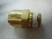EATON AQ68-DOT-8X6 3/8" NPT TO 1/2" PUSH-TO-CONNECT BRASS HOSE ADAPTER