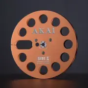 A NEW Standard AKAI 7" Gold Aluminum Take Up Reel Empty For 1/4" Tape Recorders