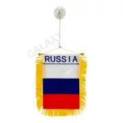 Russia Flag Mini Banner / Russia Flag / Double Sided Mini Russia Car Window Flag