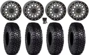 System 3 SB-6 15" Wheels Gunmetal (4+3) 30" Intersect Tires RZR XP 1000 / PRO XP