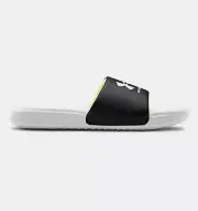 Under Armour Ansa Kids' Slide Sandals Size 6Y White Black