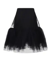 Simone Rocha Tulle Midi Skirt Black