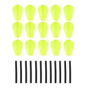 15pcs Fishing Float Foam EVA Water Drop Strike Indicator Bobber Floating, Yellow